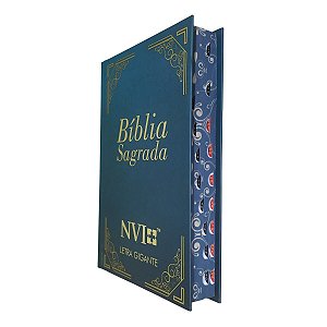 Bíblia Sagrada | NVI | Letra Gigante | Moldura Azul | CPP