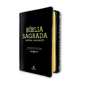 Bíblia Sagrada Letra Gigante NVI Leitura Perfeita Luxo Preta | Thomas Nelson