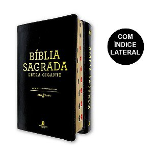 Bíblia Sagrada Letra Gigante NVI Leitura Perfeita Luxo Preta Índice | Thomas Nelson