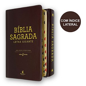 Bíblia NVI Courosoft Luxo Marrom | Letra Gigante Índice | Thomas Nelson