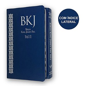 Bíblia Slim Ultrafina King James 1611 | Azul Índice | Bvbooks