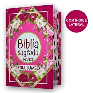 Bíblia NVI Letra Jumbo | Índice | Rosa Geométrica | CPP