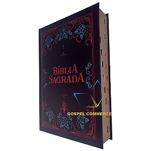 Bíblia Sagrada Média Letra Grande NVT Ornamentos Com Índice - Mundo Cristão