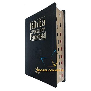 Bíblia Do Pregador Pentecostal Grande Preta Luxo - Sbb