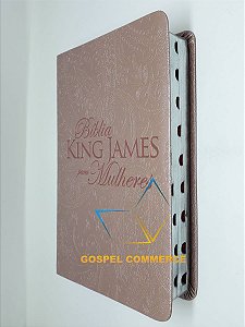 Bíblia King James Para Mulheres - Rosê Gold Com Índice - Bv Books