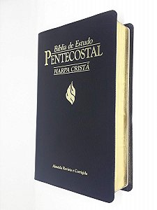 Bíblia de Estudo Pentecostal Média Harpa Cristã Preta - Cpad