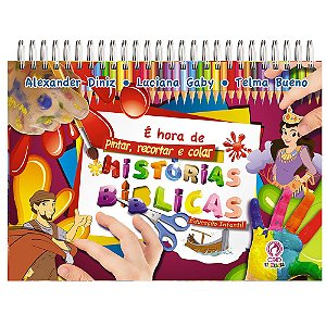 Livro Infantil É Hora de Pintar, Recortar e Colar - Cpad