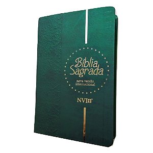 Bíblia Sagrada NVI Letra Gigante Capa Dura Verde Geográfica