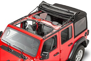 Capota lona Jeep Wrangler JLU 2019-2023 Preta Premium