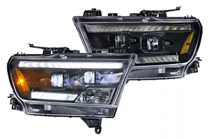 Farol LD LE Morimoto XB Hybrid LED Dodge RAM 1500 2019-2024