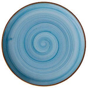 Prato de  Porcelana Raso Coupe 28.4cm Artisan Azul Corona
