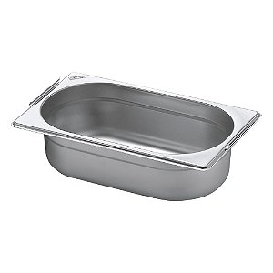 Cuba Gastronômica GN 1/4 com Alça 100mm Inox 201 Zahav