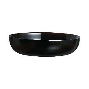 Prato Sopa 17cm Vidro Opalino Preto Friends Time Arcoroc