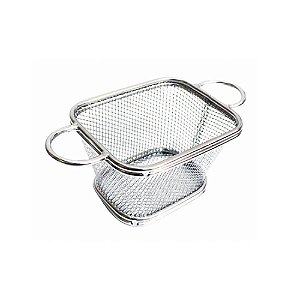 Cesta Para Servir Batata Frita Quadrada Zahav Inox