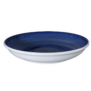 Prato Raso Coupe 17,8cm Ocean Azul Oscuro Porcelana Corona