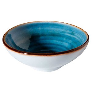 Mini Saladeira 81ml Artisan Azul Porcelana Corona