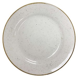 Prato de Sobremesa 20,1cm Artisan Beige Porcelana Corona