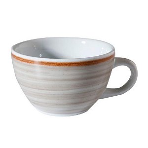Xícara de Chá 260ml Gris Artisan Porcelana Corona