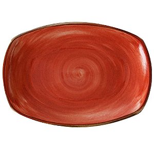 Travessa Porcelana 36x25cm Artisan Salmon Vajillas Corona