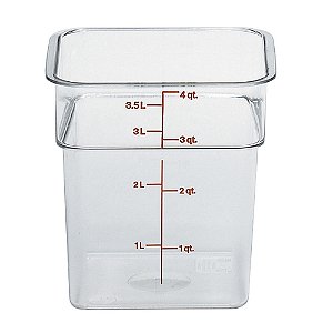 Pote Mantimentos Policarbonato 3,8 Litros Cambro CamSquare