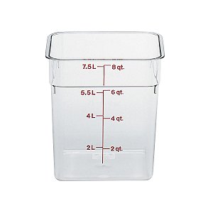 Pote Mantimentos Policarbonato 7,6 Litros Cambro CamSquare