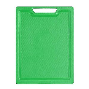 Tábua de Corte Polietileno Canaleta Verde 35cm