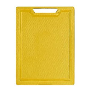 Tábua de Corte Polietileno Canaleta Amarela 35cm