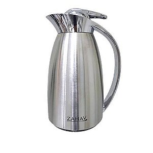 Garrafa Térmica 1 Litro Prata Ampola Vidro Zahav