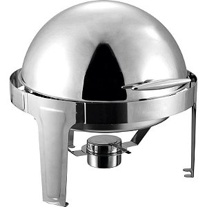 Rechaud Redondo Inox 6 Litros Zahav Tampa Basculante