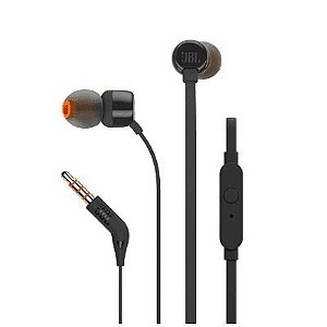 FONE DE OUVIDO JBL INTRA AURICULAR T110 PRETO JBLT110BLK