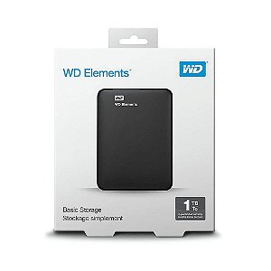 HD EXTERNO WESTERN DIGITAL PORTATIL ELEMENTS USB 3.0 1TB WDBUZG0010BBK