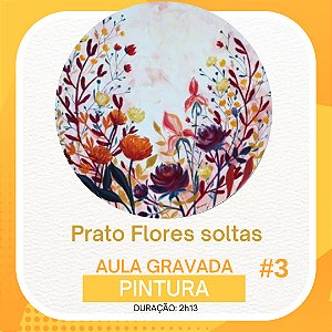 Aula gravada - Pintura - Flores soltas #3