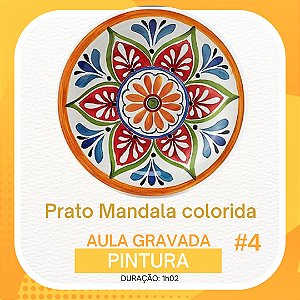 Aula gravada - Pintura - Mandala Colorida #4