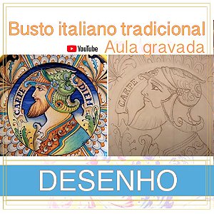 Aula gravada - Desenho - Busto italiano tradicional #15