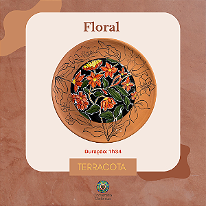 Aula gravada - Pintura - Terracota Floral