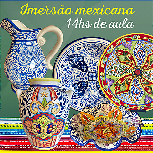 Curso completo de Pintura Mexicana em Cerâmica