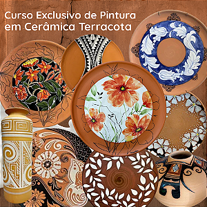 Curso Exclusivo de Pintura em Cerâmica Terracota