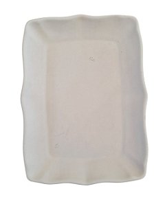 Travessa Retangular Com Bordas G