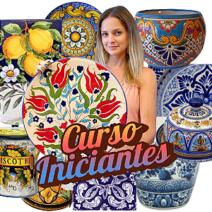 Curso Iniciantes de Pintura em Cerâmica. Para você aprender a pintar do zero