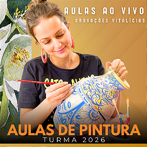 Aulas de PINTURA 2026 - AO VIVO - Semanais