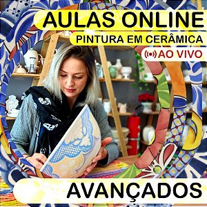 Aulas Online - Pintura Cerâmica para avançados