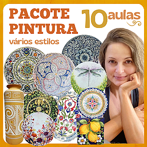 PACOTE - PINTURA - 10 Aulas - Vários estilos