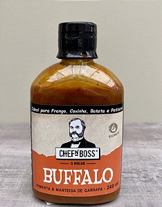 Molho Buffalo com Pimenta e Manteiga de Garrafa 240ml - Chef N'Boss