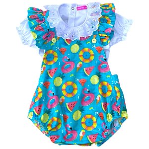 Body Jardineira com Blusa - Ariel