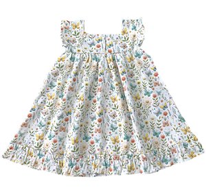 Vestido Bebê 100% Algodão Mundo Nina - Melissa