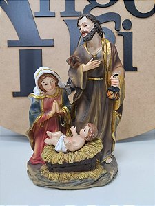 Imagem Presépio da Sagrada Família Resina 22 cm