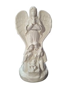 ANJO SAGRADA FAMILIA PORCELANA LED 20CM