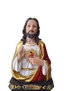 Imagem Coração de Jesus Resina 17,5cm