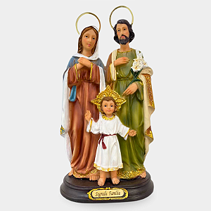 Imagem Sagrada Família 20 cm com Auréola
