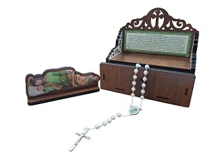 Oratório São José Dormindo com Gaveta e Terço